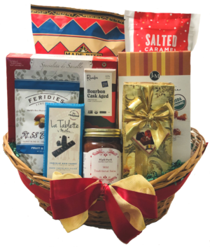 Gourmet Choice Gift Basket for Christmas and personalized card mailed seperately CD3241046